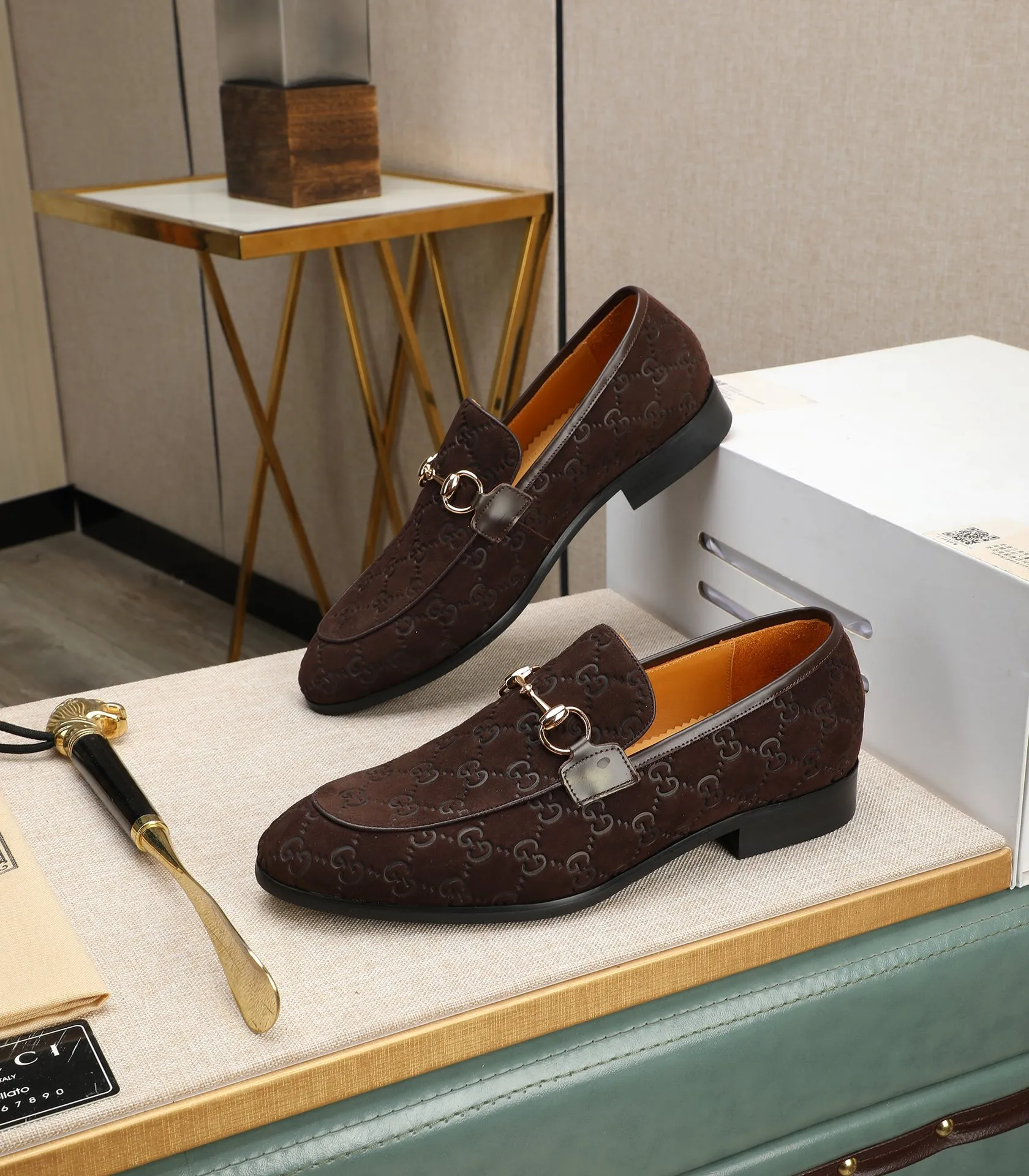 Men's shoes💰540📛📛Original (water-dyed cowhide) Gucci GUCCI official website formal shoes🌀 Italian🇮🇹imported cowhide➕top imported water-dyed cowhide lining💋Finely handmade original bottom, the real thing looks better when photographed in person Standard size 38-44